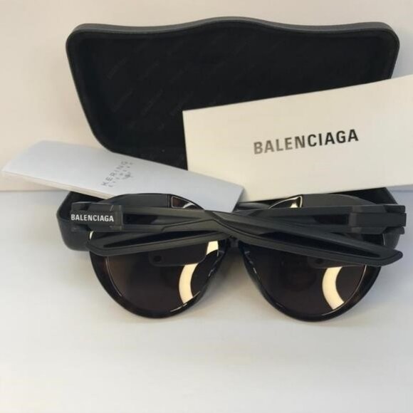 Balenciaga Women\'s BB0024SA BB/0024/SA 001 Havana Fashion Round Sunglasses 56mm main image 9
